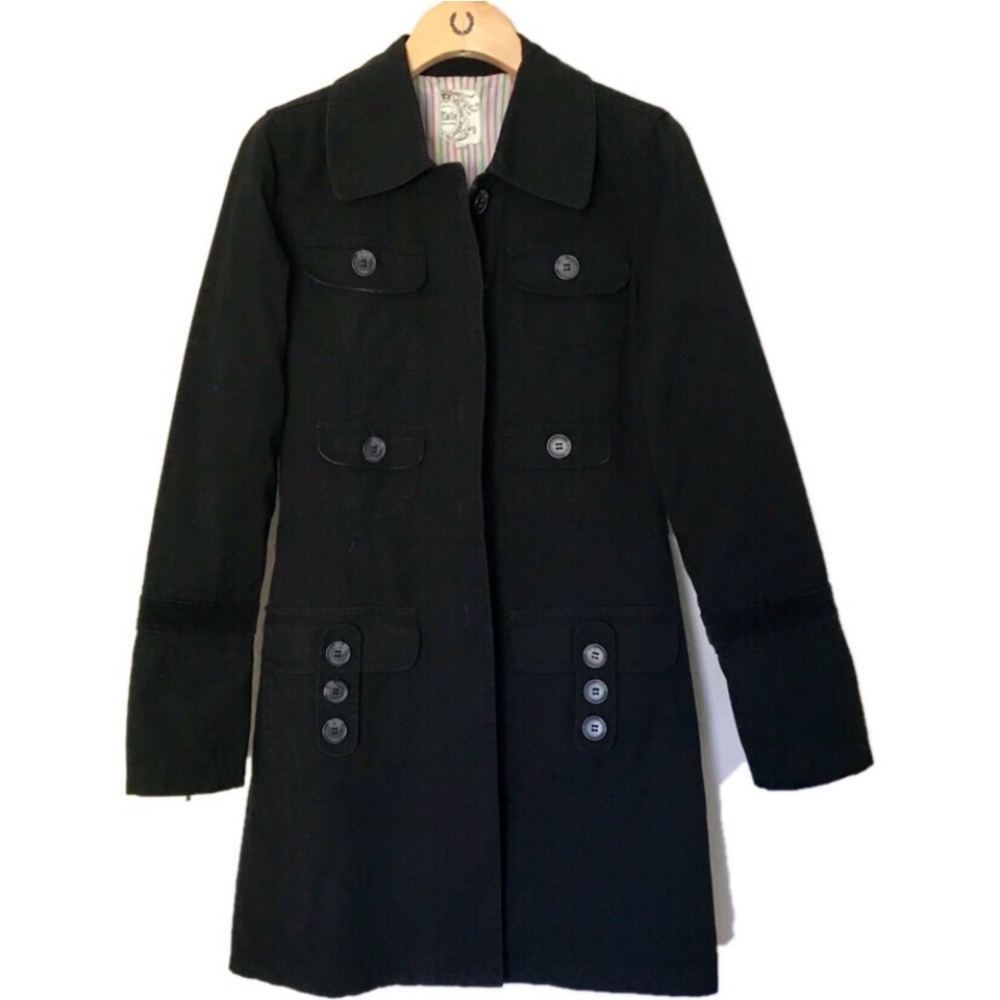 Anthropologie - Tulle Black Coat